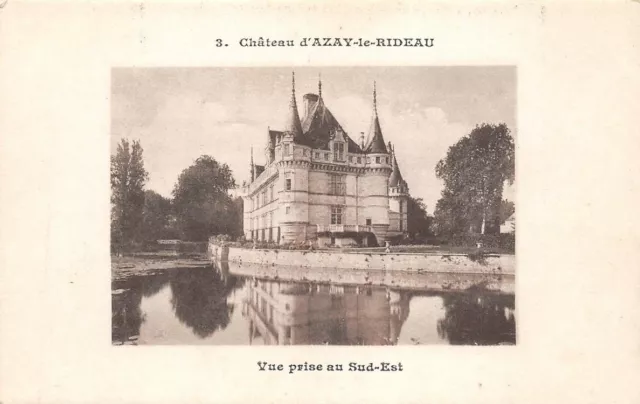 Château d'Asay-le rideau - vue prise au sud Est