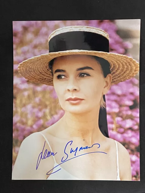 Jean Simmons signed Autographed Color photo 8x10