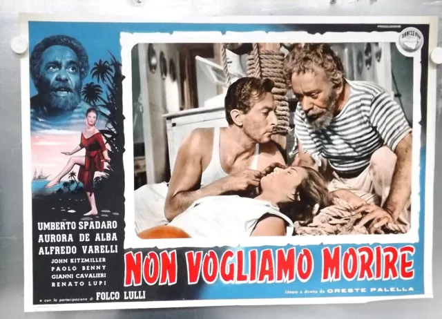 Non vogliamo morire FOTOBUSTA POSTER AFFICHE Aurora de Alba Palella Varelli 1954