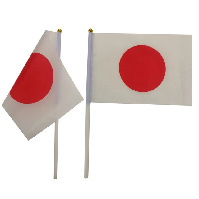 Lot De 12 Mini Drapeaux Grecs - 12.7x20.3cm - Bâton 30.5cm - Polyester Résistant - Pour Fêtes Et Décorations