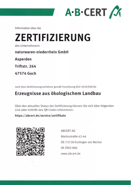 500g Bio Spirulina - 2000 Presslinge ohne Zusätze - 100% Bio mit Analyse 2