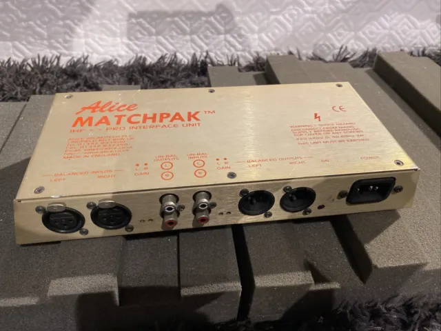 Alice MATCHPAK IHF PRO INTERFACE UNIT XLR phono audio