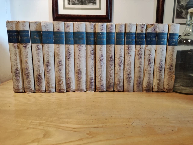 16 vol. Opere di Pietro Metastasio 1819 Firenze Gabinetto di Pallade opera omnia