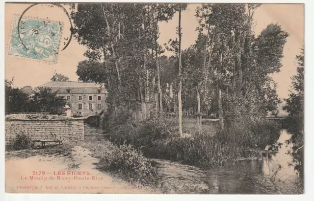 LES RICEYS Aube CPA 10 le Moulin de Ricey Haute Rive