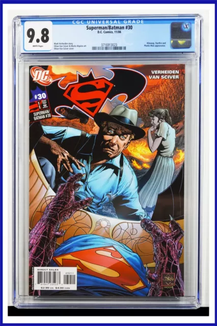 Superman Batman #30 CGC Graded 9.8 DC November 2006 White Pages Comic Book