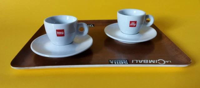 🍀 2 Tazzine Illy Matteo Thun & Vassoio La Cimbali Mebel Melamina