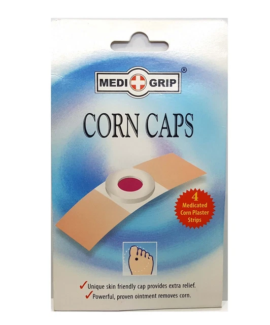 MEDI GRIP CORN Caps Clinically Proven Corn Removal Self Adhesive ...