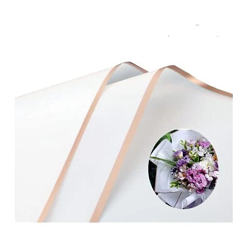 Lot de 40 feuilles de papier cadeau étanche pour fleurs fraîches, bouquet de fle