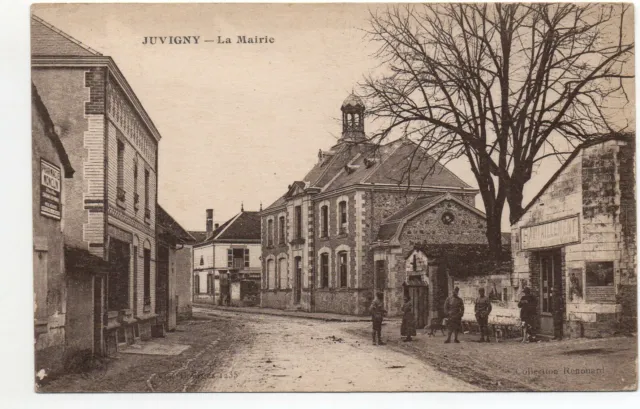 JUVIGNY - Marne - CPA 51 - La Mairie - Ravitaillement
