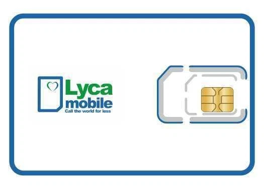 100 x NUOVISSIMA SCHEDA SIM LYCA MOBILE PAYG Trio Standard/Micro/Nano