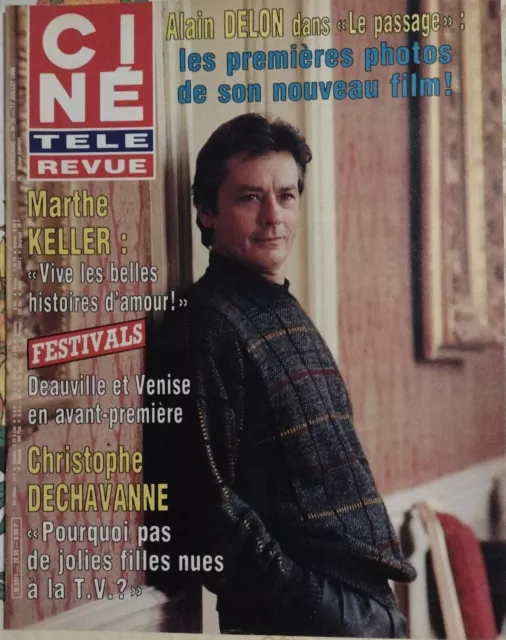 Cine Revue /Delon-Dane Witherspoon- Dechavanne-Marthe Keller-Prejean/ 17 07 1986