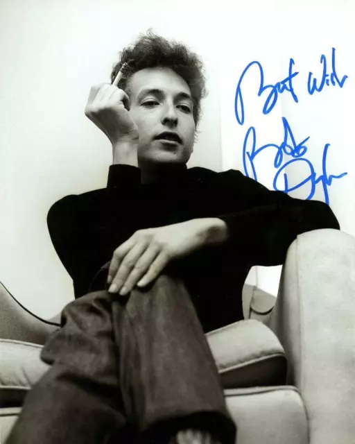 Bob Dylan SIGNED AUTOGRAPHED 10" X 8" REPRODUCTION PHOTO PRINT