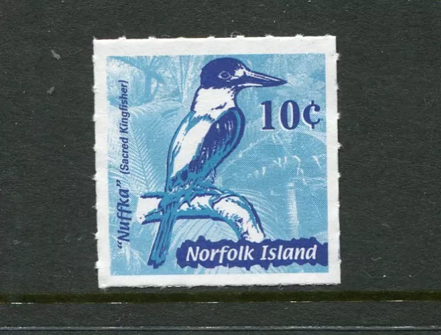 2002 Norfolk Island "Nuffka" Sacred Kingfisher MUH Booklet Stamp