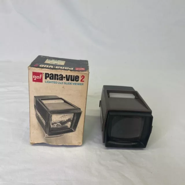 Vintage Pana-Vue 2 Lighted 2x2" Slide Viewer - Original Box