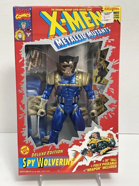 X-Men Metallic Mutants Spy Wolverine Deluxe Edition 10in. Figure 1994 Toy Biz