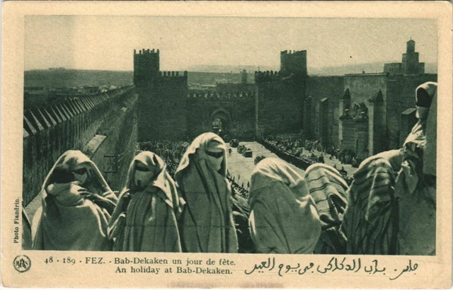 CPA AK MAROC FEZ BAB-Dekaken un jpur de fete Flandrin (37772)