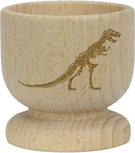 'Taza de huevo de madera ""Tyrannosaurus esqueleto"" (EC00023822)