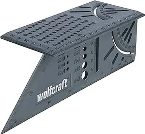 WOLFCRAFT 5208000 - Équerre 3D d'onglet - Traçage angle de 45° à