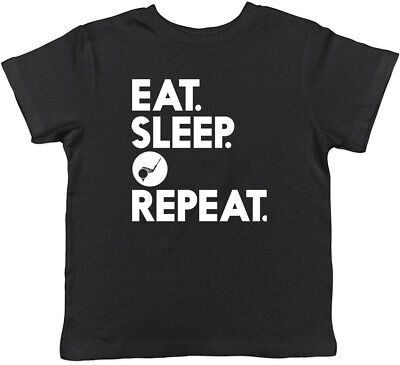 Eat Sleep Golf Repeat Childrens Kids T-Shirt Boys Girls