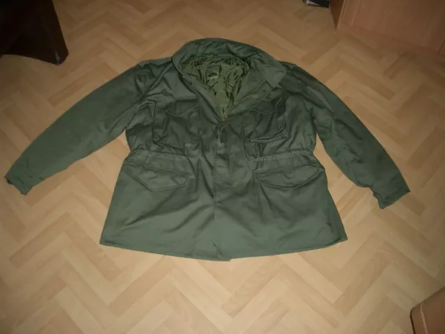 Original MIL-TEC M65 Fieldjacket Feldjacke Schimanski m. Liner, Gr.XXL 2XL, oliv