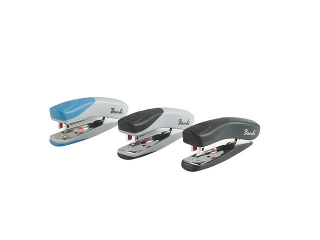 Rexel Bambi Mini Stapler Metal 12 Sheet Assorted Colours 2100154