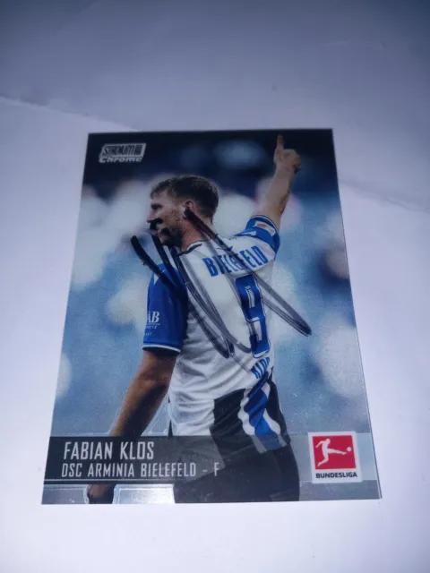 Topps Trading Card signiert Fabian Klos Arminia Bielefeld NEU