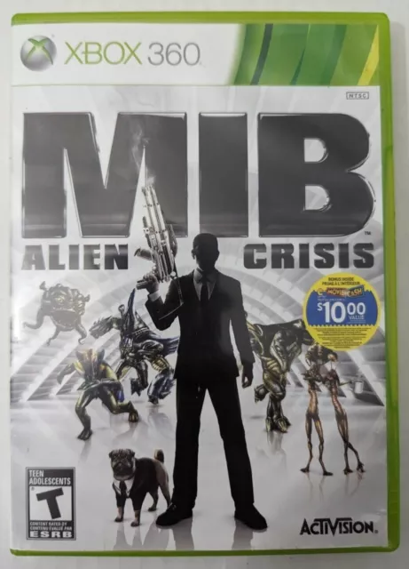 MIB Alien Crisis MicroSoft Xbox 360 TESTED CIB GREAT CONDITION