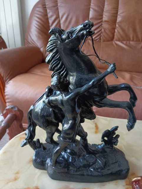 statue bronze ancien Cheval De Marly