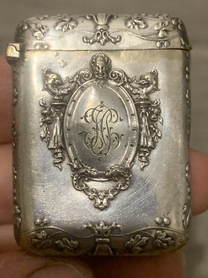 Coffre à Allumettes Ancien En Marbre – Gladstone MI – Brevet 1900 – Fonctionnel – Beau