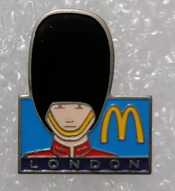 Mcdonald Londres - Vintage Spilla-Pin-Badge en Métal Émaillé Années 90