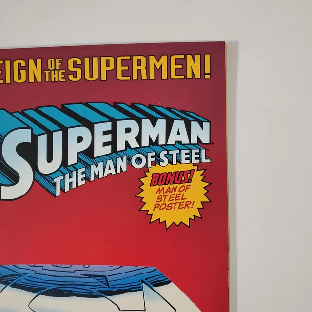 Superman The Man of Steel #22 Reign of the Superman Die Cut DC Comic Book 1993 5