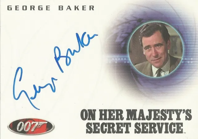 James Bond Dangerous Liaisons: A67 George Baker "Sir Hilary Bray" Autograph Card