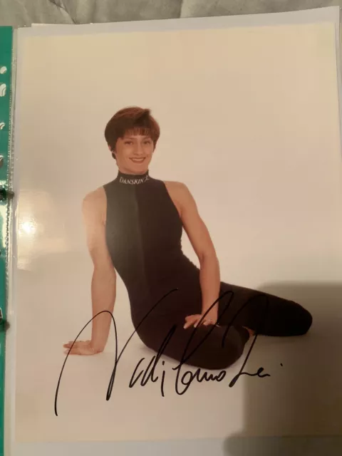 Nadia Comaneci Gold Medallist Olympic Games 1976 & 1980 Signed Photo with COA.