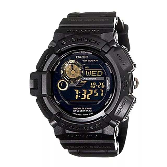 CASIO MUDMAN G-Shock G-9300GB-1DR Black Gold Solar