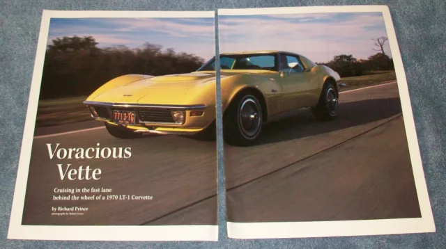 1971 Chevrolet Corvette LT-1 History Info Article "Voracious Vette"