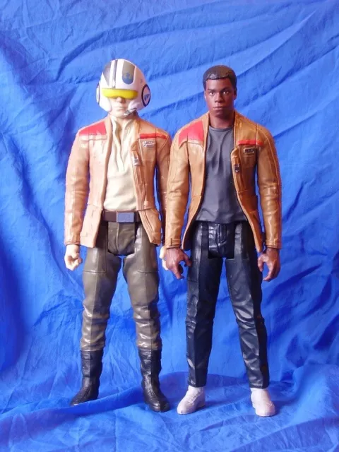 Star Wars The Force Awakens Pair Finn & Poe Dameron 12" Action Figures Disney