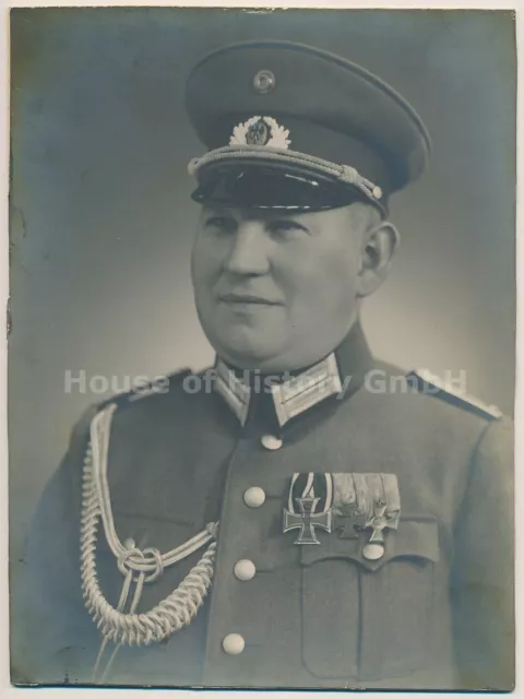 121939, Portraitfoto Offizier Reichswehr, Ordensspange (EK+EA-Kreuz+15Jahre)