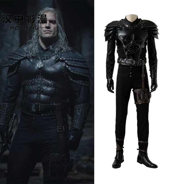 COSTUME DE COSPLAY HZYM Geralt of Riv Henry Cavill armure cuir