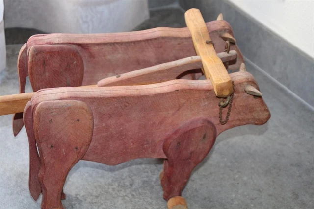 Z591 DEJOU CHAR BOEUFS ATTELAGE AUVERGNAT INCOMPLET BON ETAT