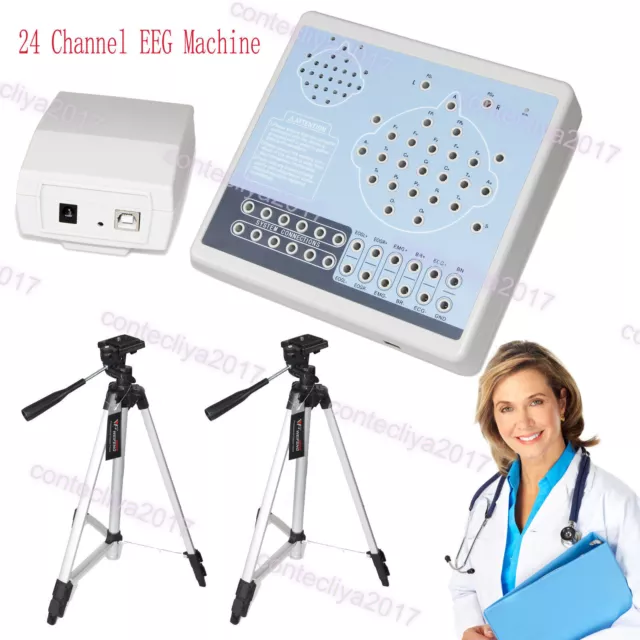 Digital 24 Channel EEG&Mapping System Machine KT88-2400,PC Software,CONTEC New