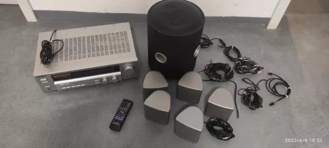 Kenwood Dolby Digital Audio-Video Surround Reviver KRF-V5070D +Subwoofer+5 Boxen