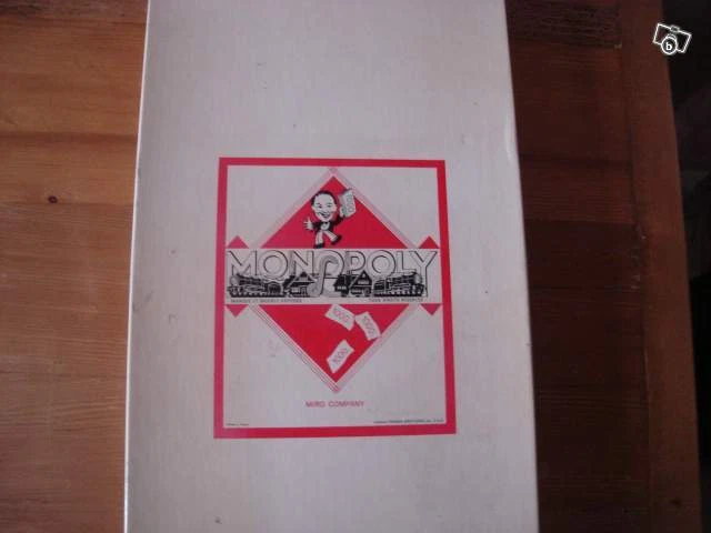 Ancien jeu de société Monopoly Miro Company Paris 4 pions et maisons en