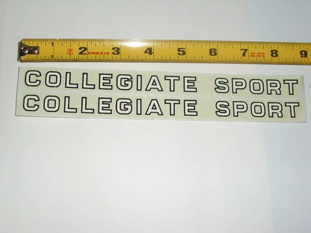VINTAGE NOS SCHWINN Colllegiate Sport Water Transfer Decal Sticker Bike VINTAGE NOS SCHWINN Colllegiate Sport Water Transfer Decal Sticker Bike