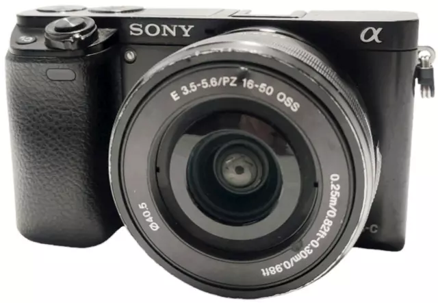 SONY ALPHA A6000 ILCE-6000 24.3MP MIRRORLESS CAMERA +E PZ 16-50mm f/3.5-5.6 LENS