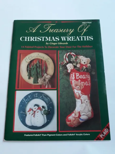 Libro artesanal vintage Un tesoro de coronas de Navidad (y5)