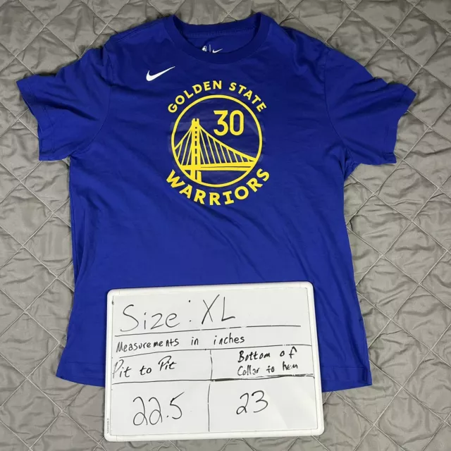 Nike Mens Golden State Warriors Stephen Curry #30 Blue Swingman Jersey Sz M  gr14