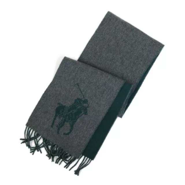 Polo Ralph Lauren Big Pony Wool Scarf - Regent Green - 2