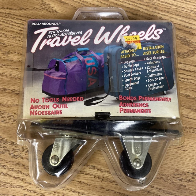 Vintage Travel Wheels Stick on Auto Adhesive Made In USA 1995