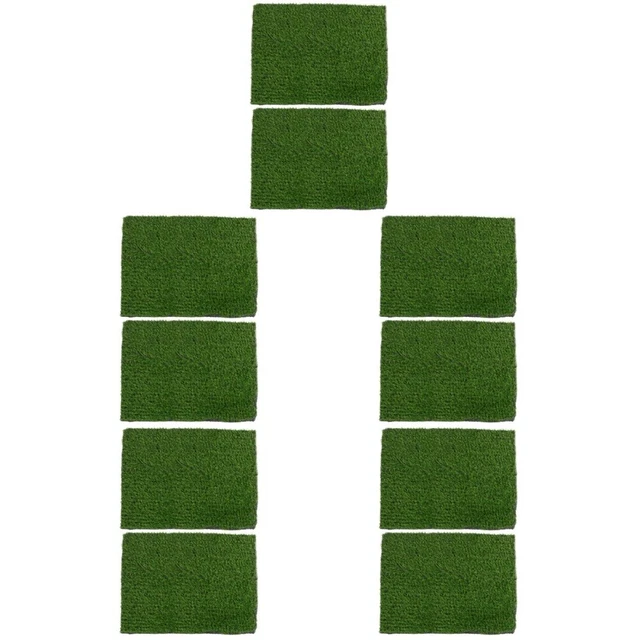 10 Pcs Tapis De Ponte Poulet Plastique Faux Gazon Artificiel