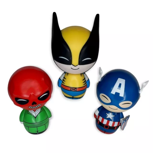 Funko Dorbz Marvel Figure Lot X-Men Wolverine Red Skull Captain America Avengers